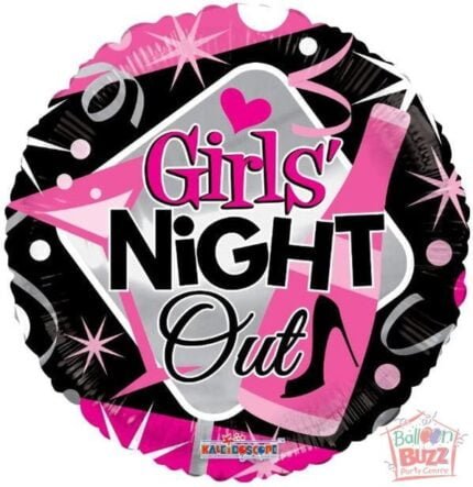 18-inch - Girl's Night Out - Helium-Filled Foil Balloon
