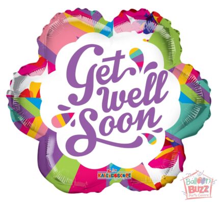 Colorblock Flower - 18 inch - Helium-Filled Foil Balloon