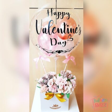 18-inch Hot Air Balloon with Mini Balloons and Customized Message