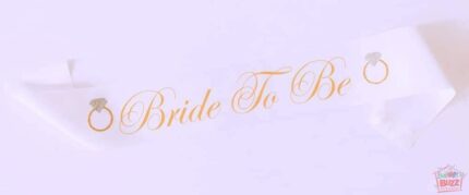 Bride To Be Sash Elegant BB