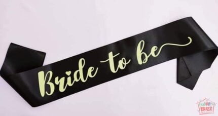 Bride To Be GID Sash BB
