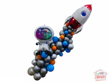 Outer Space Garland Hanging with Rocket And Astronaut