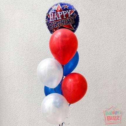 18inch Red Blue Bouquet