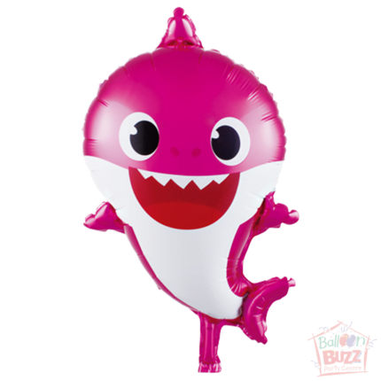 27-inch - Helium-Filled Girl Shark - Shark Family