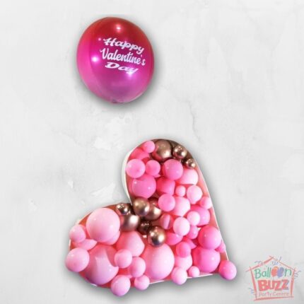 3D Heart Shape with Orbz and Personalized Message