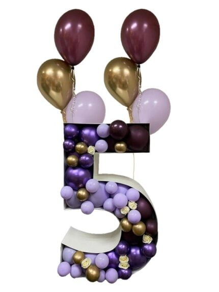 Number Balloon Mosaic