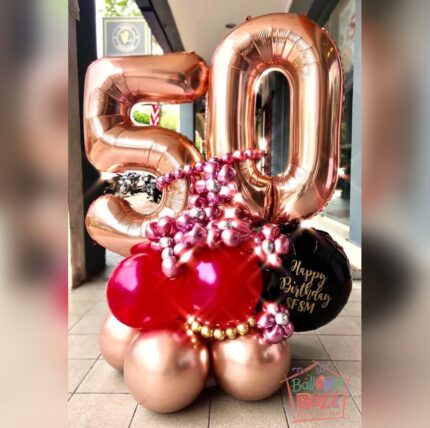 Rose Gold 31st Centerpiece