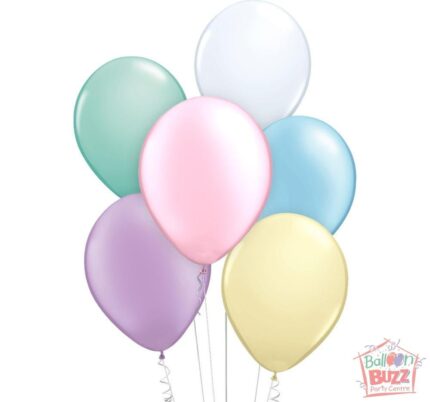 Your Choice of Helium-Filled Pastel-Matte Colored Balloons